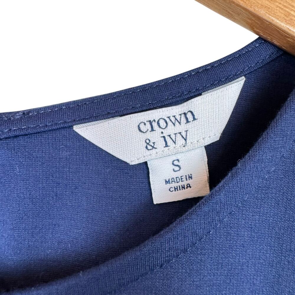 Crown & Ivy NWT Flutter Ruffle Sleeve Knit Mini S… - image 9